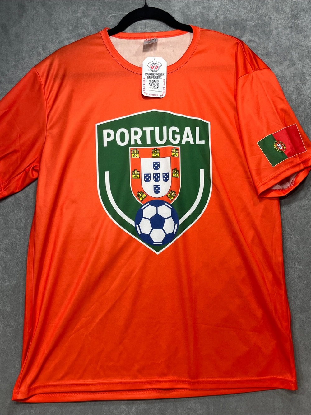 Portugal Soccer Shirt Large NWT Football Futbol Fan Jersey Style
